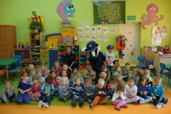 Policjant Borsuk w przedszkolu